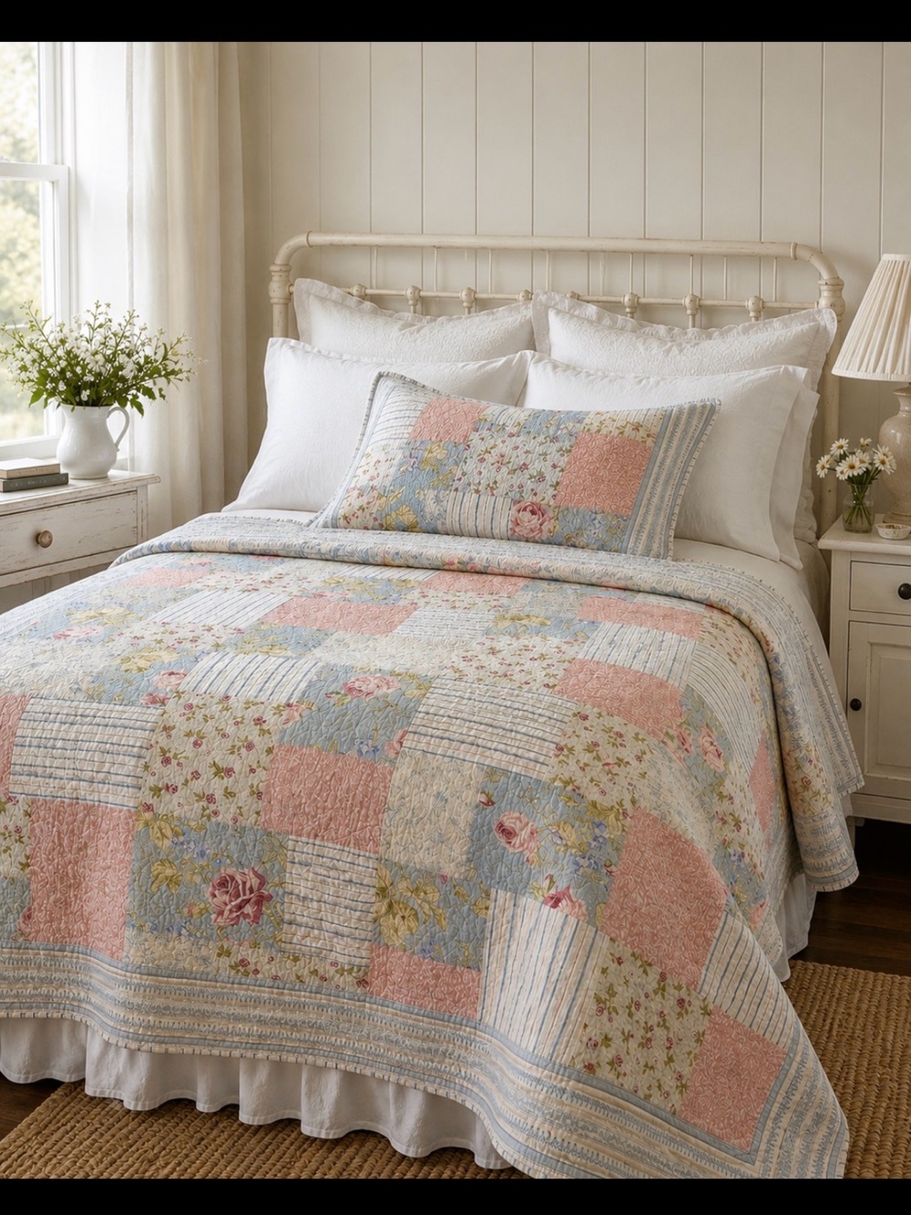 Mary Jane’s Large Queen Quilt with matching Sham